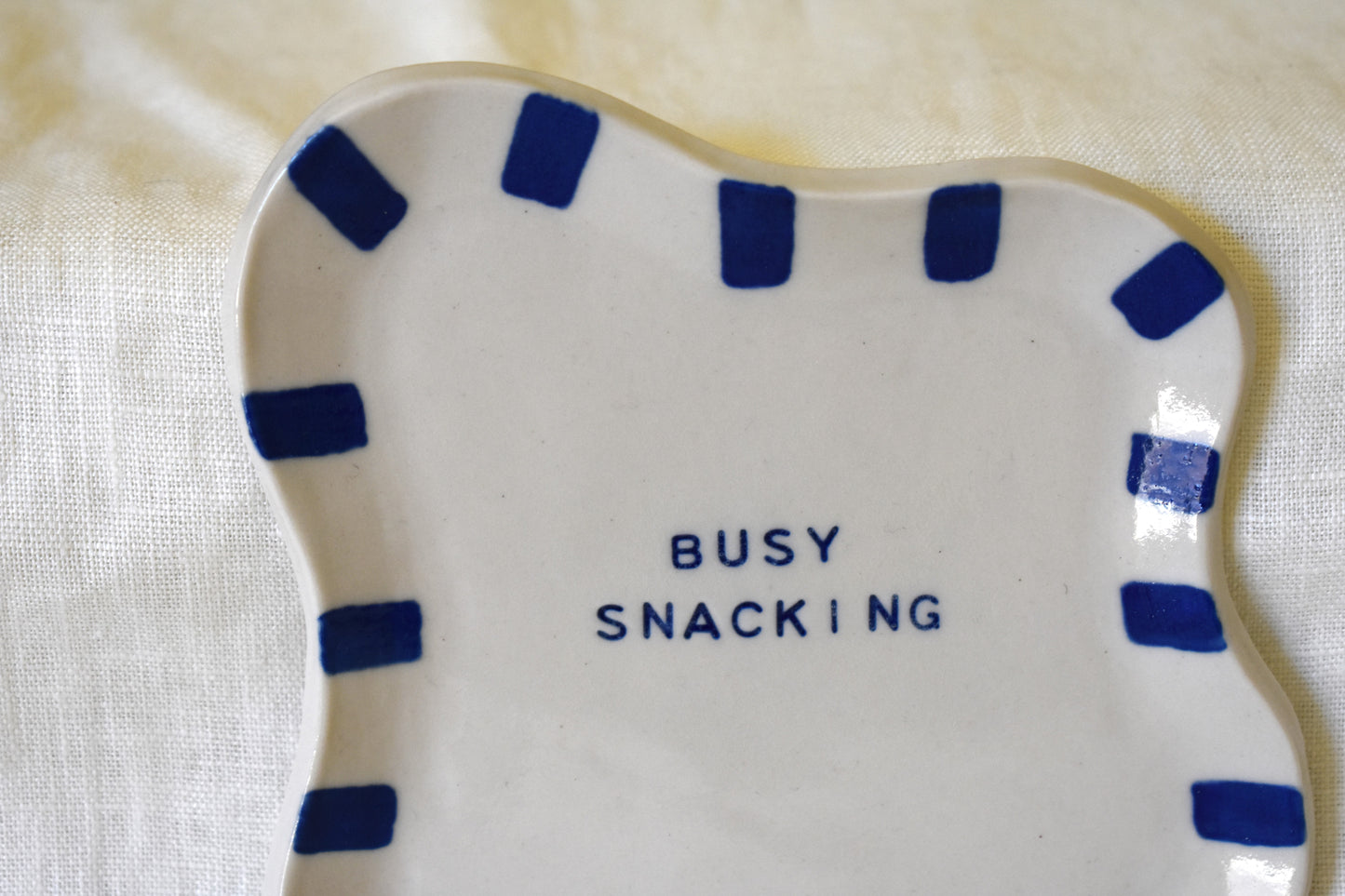 Blue 'Busy Snacking' Platter
