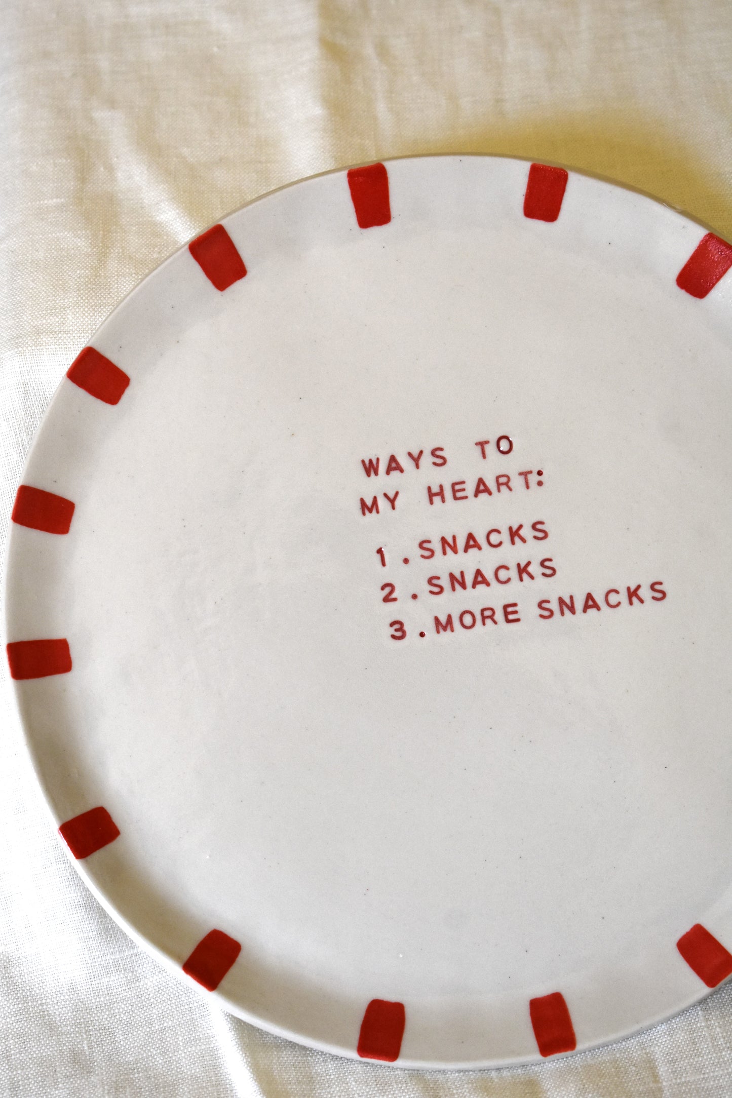 'Ways To My Heart' Plate