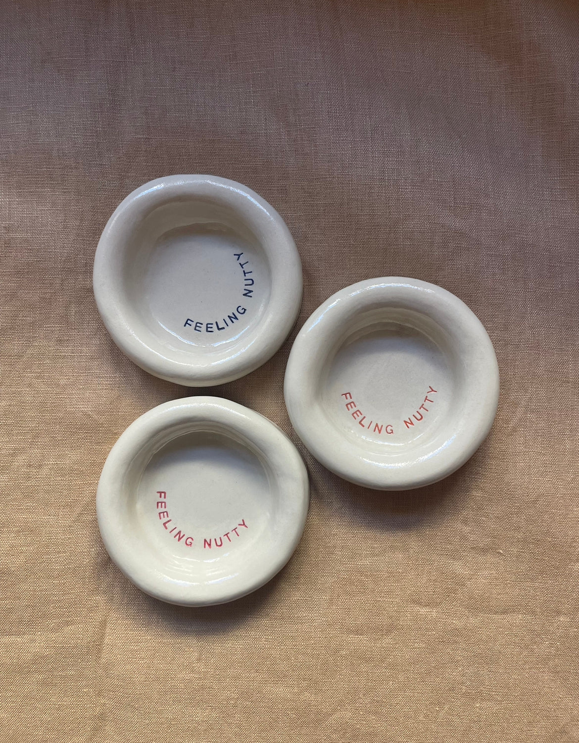 'feeling nutty' circular dish