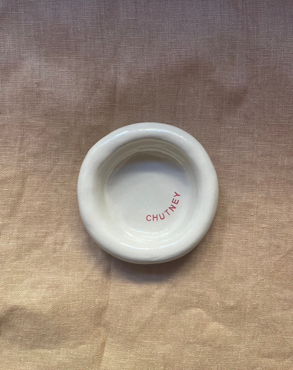 'chutney' circular dish
