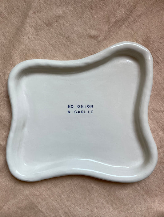 'no onion & garlic' dish