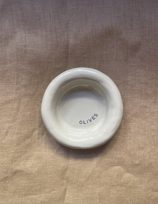 'olives' circular dish